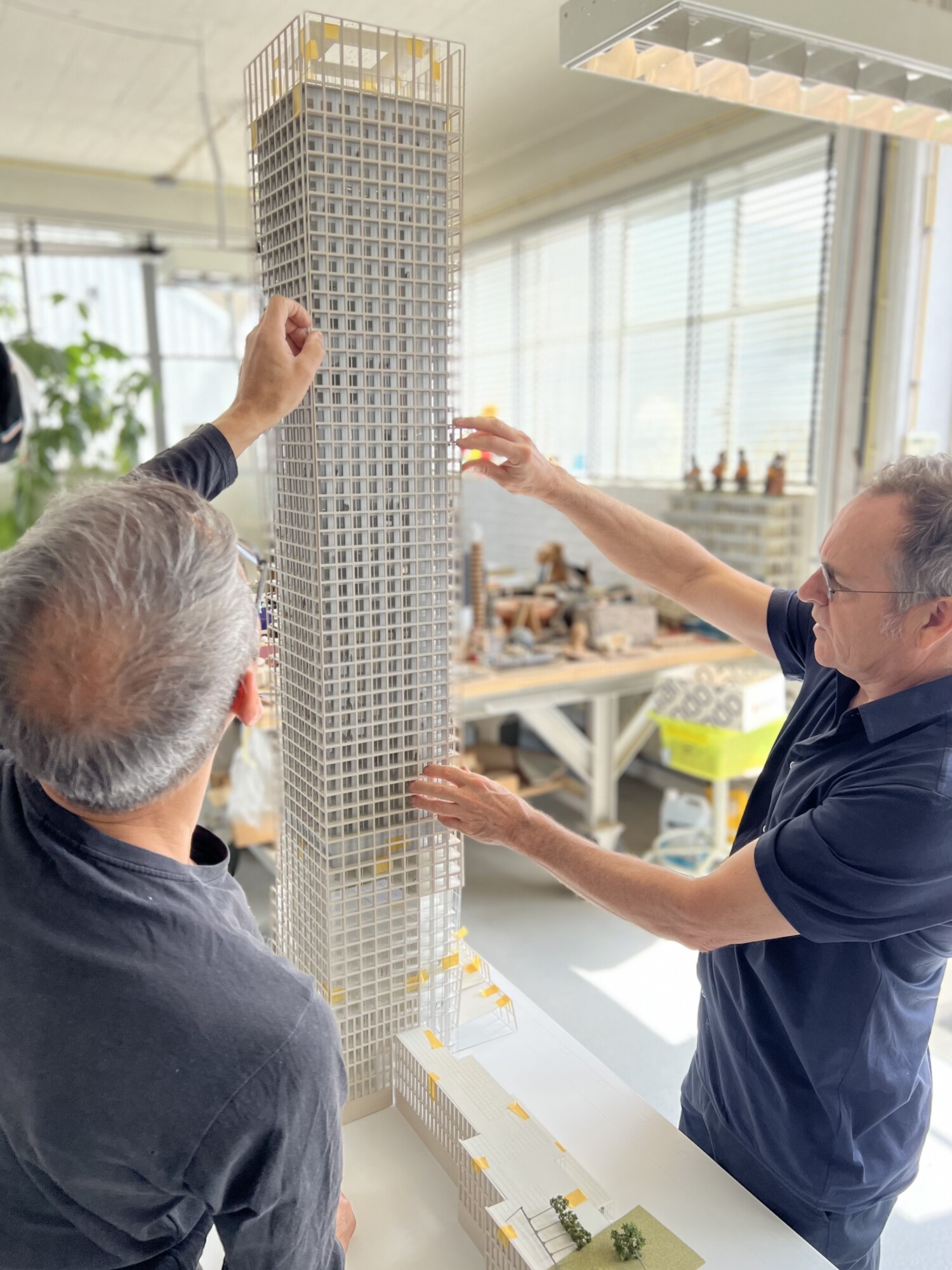 Maquette KAAN Architecten van Lumière Toren Rotterdam